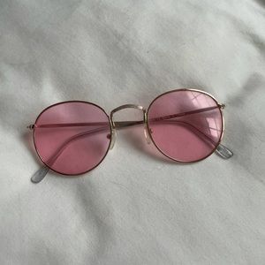 Pink Round Sunglasses